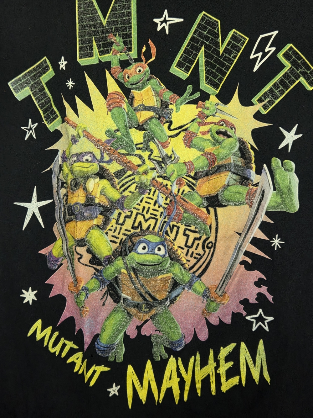TMNT: Mutant Mayhem Graphic T-Shirt - Retro 90s Style Design -size LG - Picture 4 of 7